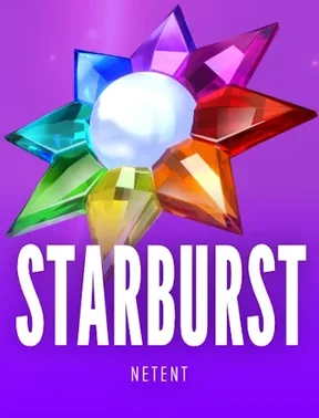 Starburst slot on the Trada Casino slot shelf